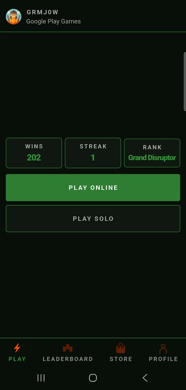 Forest theme home screen